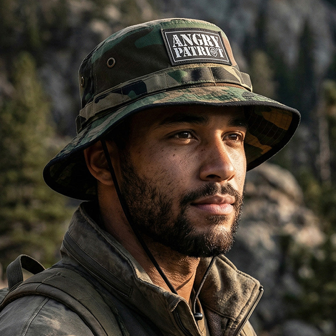 Angry Patriot Camo Bucket Hat