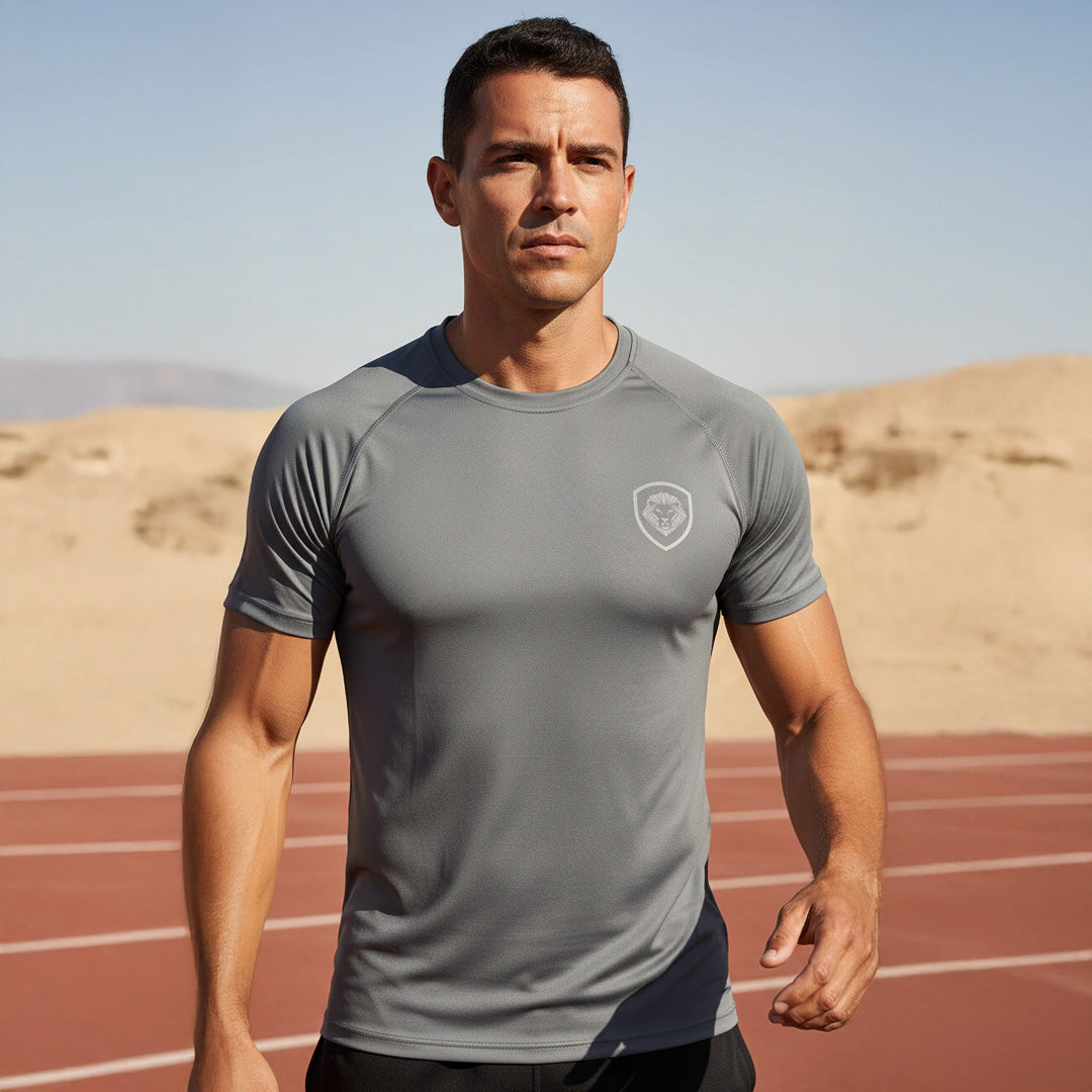 Future Looks Bright Grey Performance Short Sleeve T-Shirt