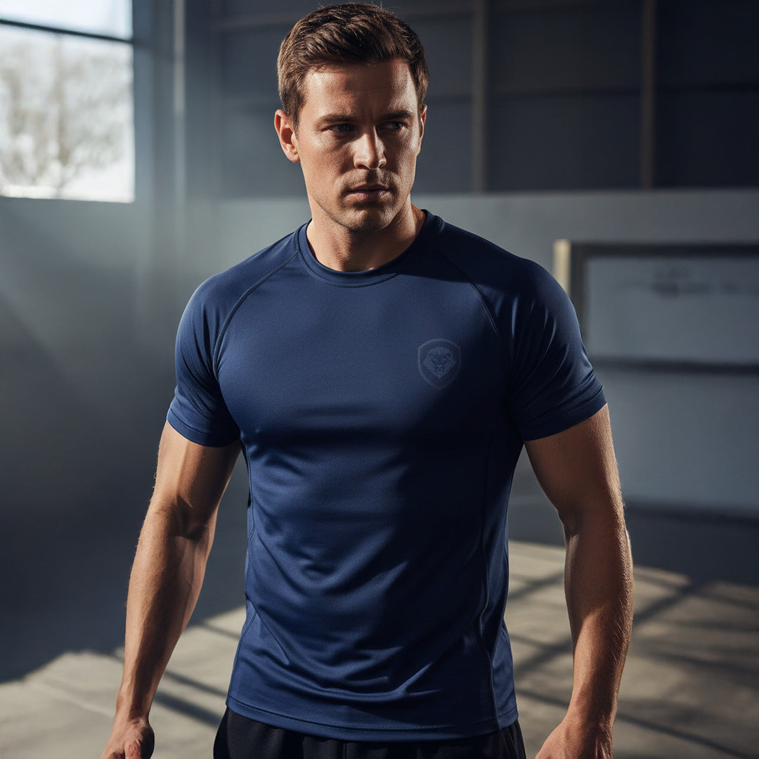 Future Looks Bright Navy Performance Short Sleeve T-Shirt