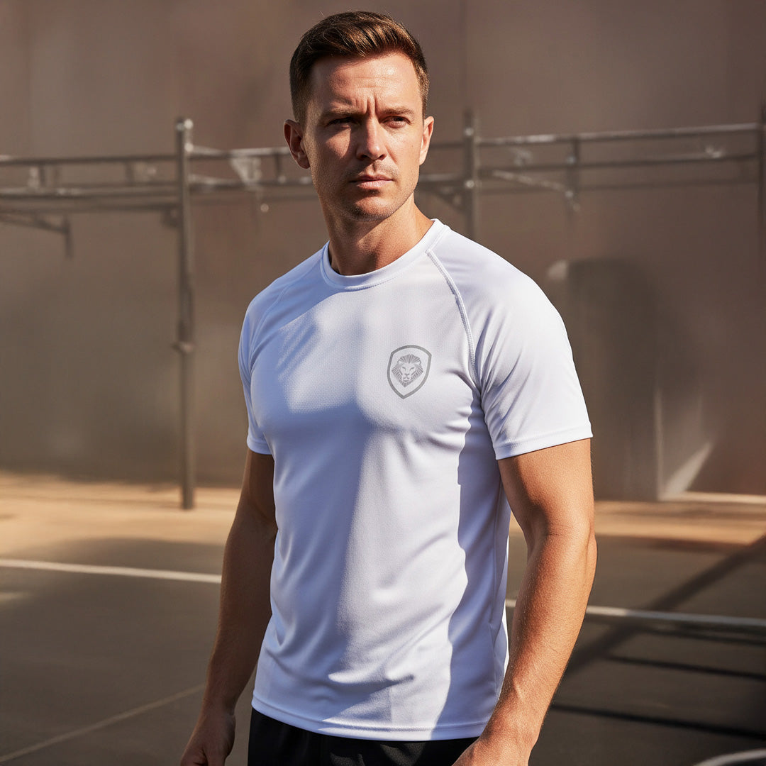 Future Looks Bright White Performance Short Sleeve T-Shirt