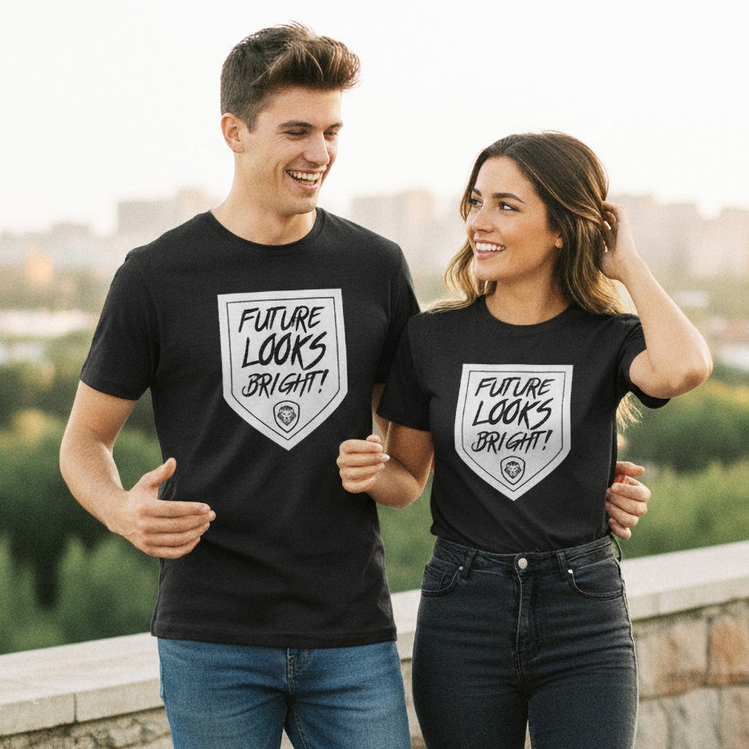 Future Looks Bright Black Out Short Sleeve T-Shirt