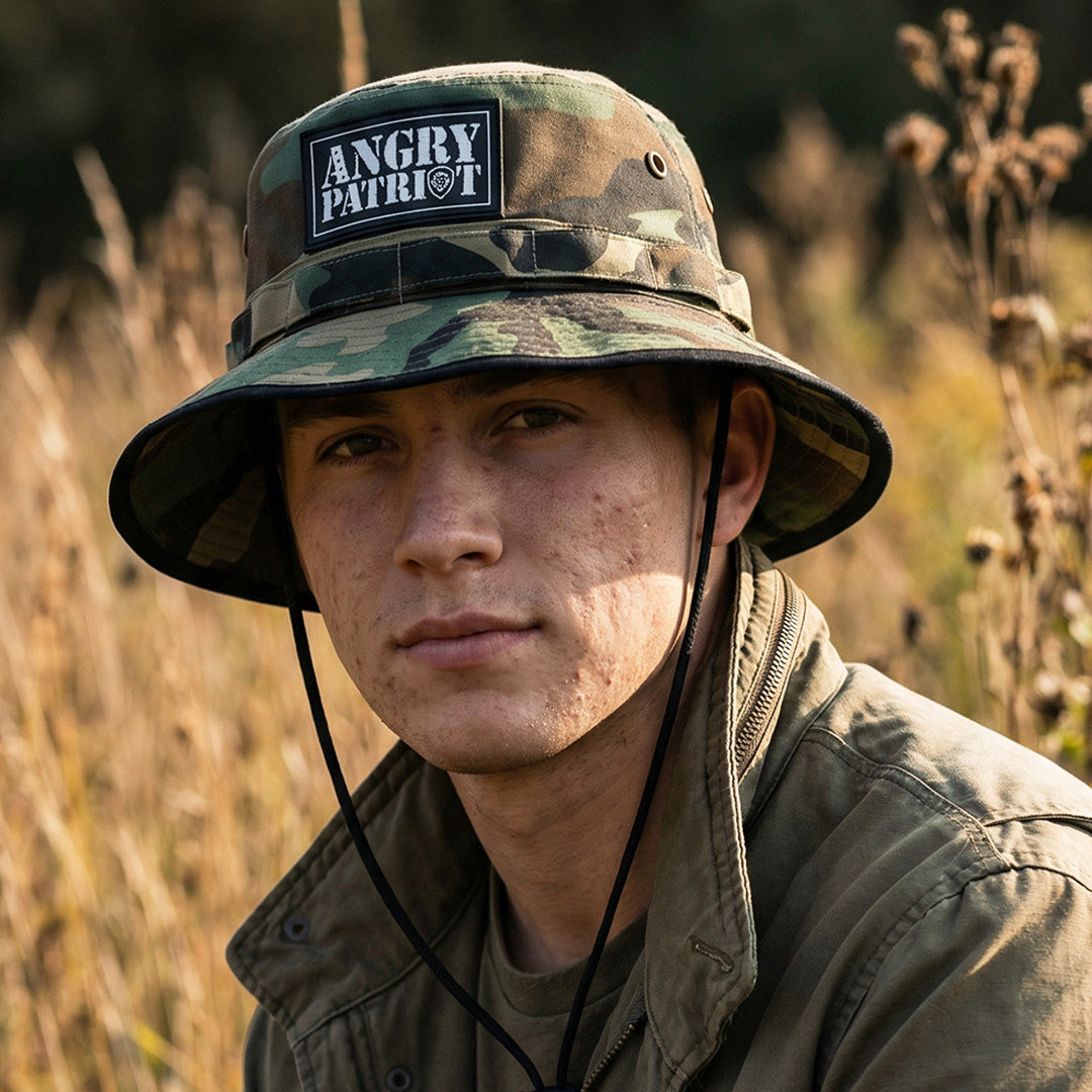 Angry Patriot Camo Bucket Hat