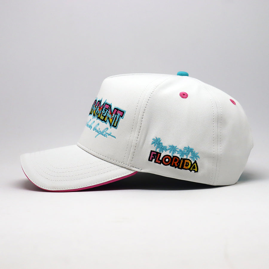 Future Looks Bright Valuetainment Orlando White and Teal Snapback Hat