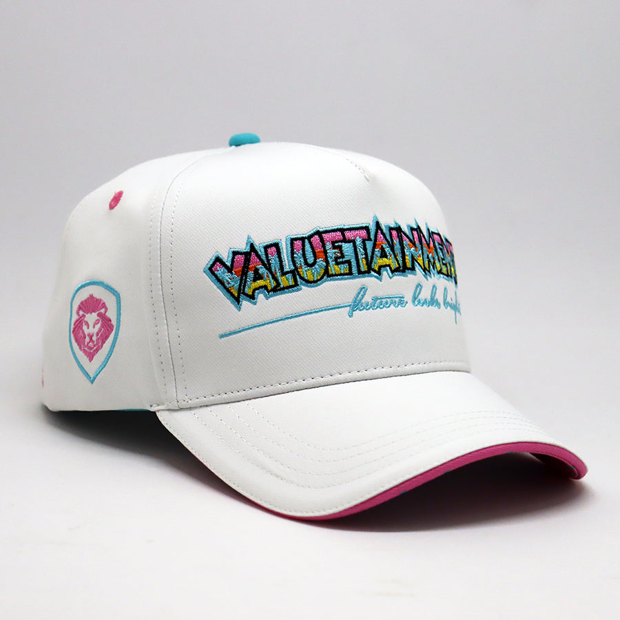 Future Looks Bright Valuetainment Orlando White and Teal Snapback Hat