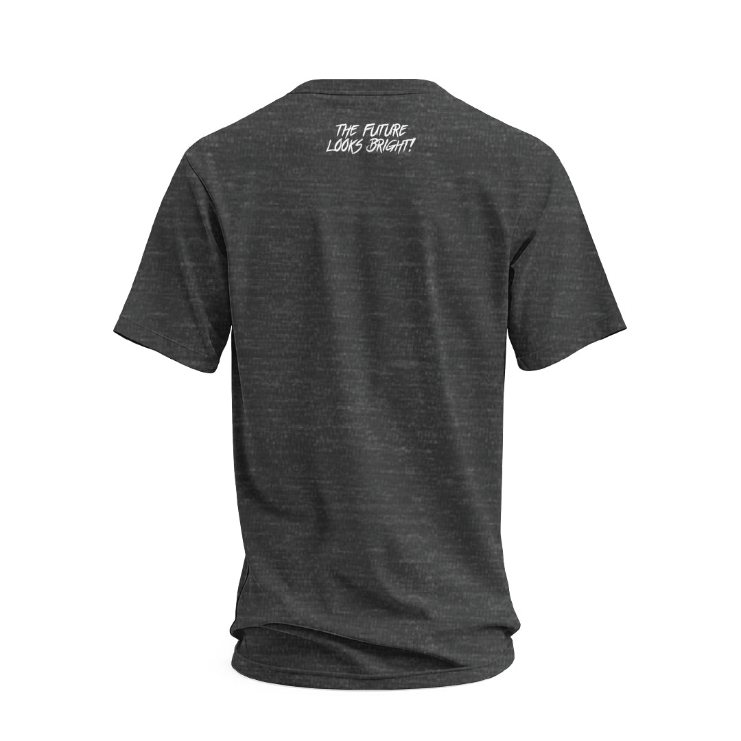 Future Looks Bright Charcoal Gray Business is War Flag Short Sleeve T-Shirt