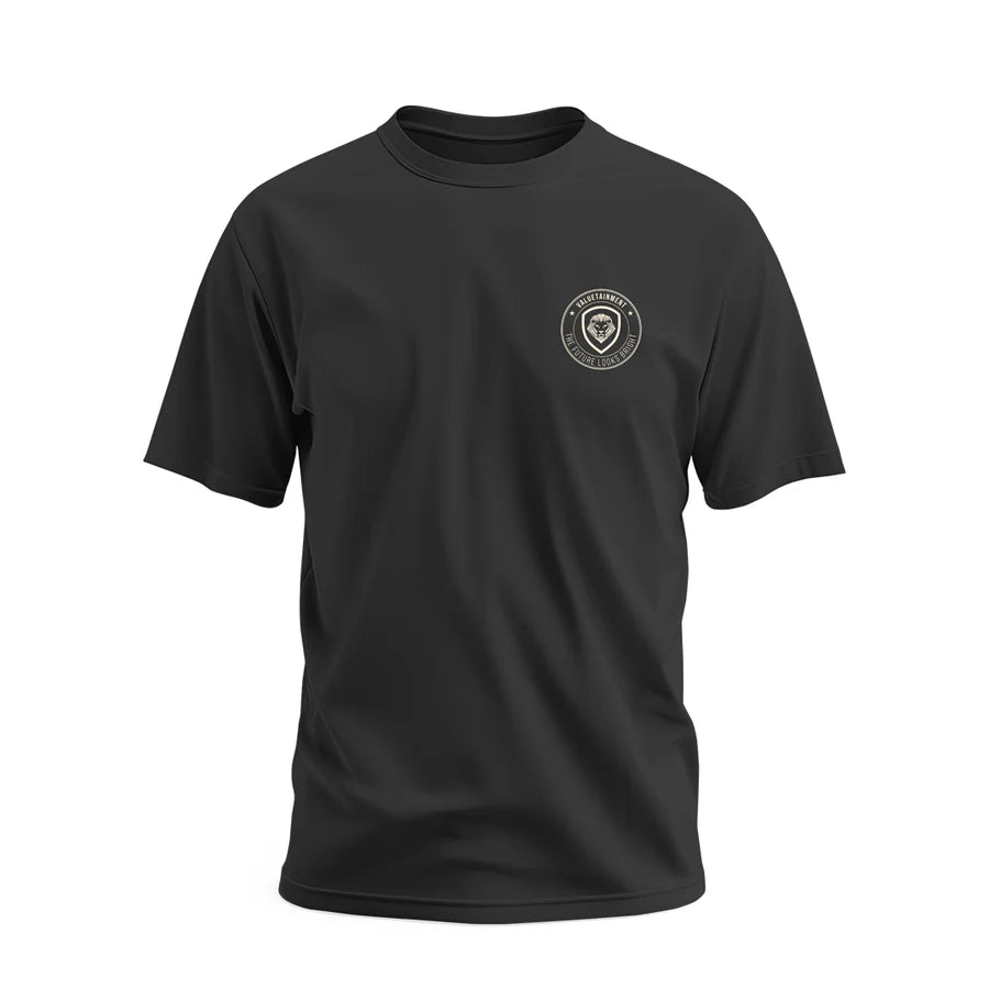Future Looks Bright Black VT Lion Shield Flag Short Sleeve T-Shirt