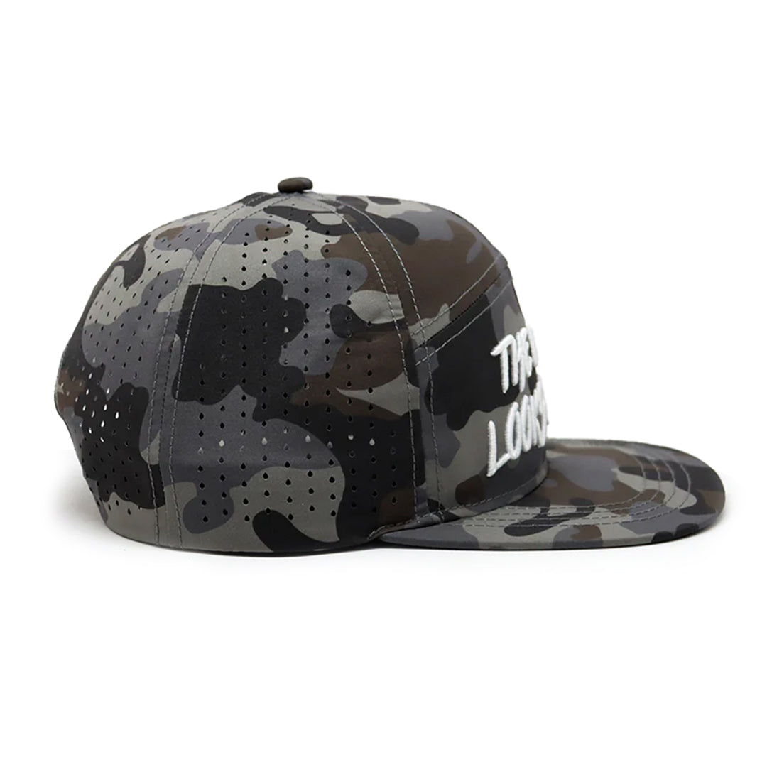 Future Looks Bright Light Brown Camo Flat Bill Waterproof perforated Snapback Hat