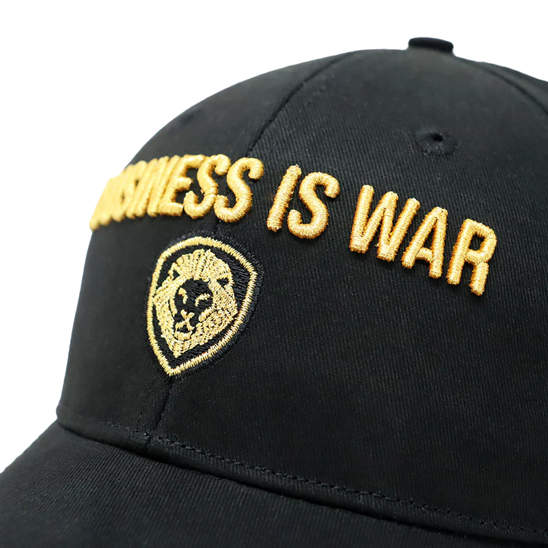 Business is War Gold and Black Snapback Hat