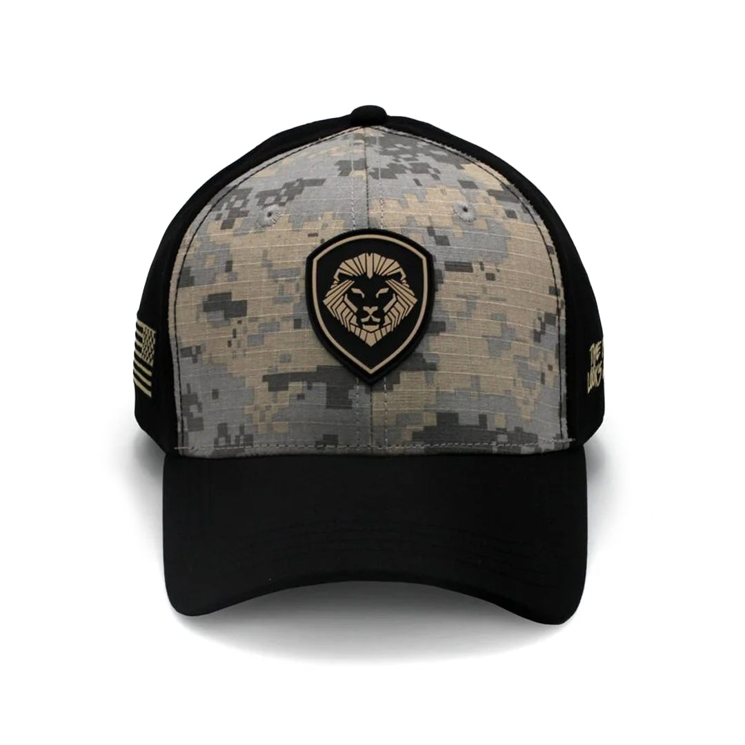 VT Shield Logo Future Looks Bright Grey Digital Camo Snapback Hat