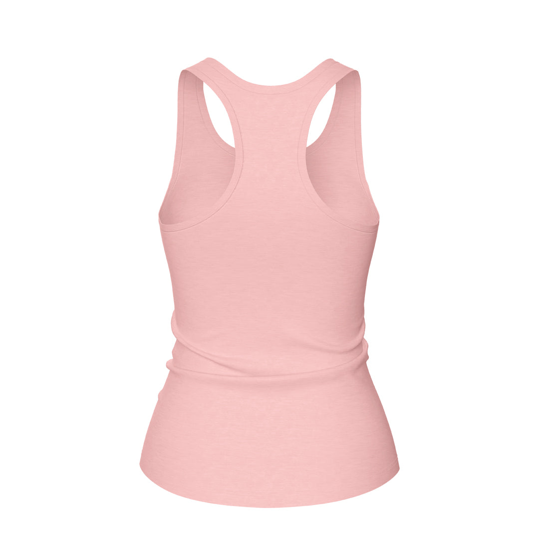 Women's Future Looks Bright Blush Solid Print Performance Midi Tank
