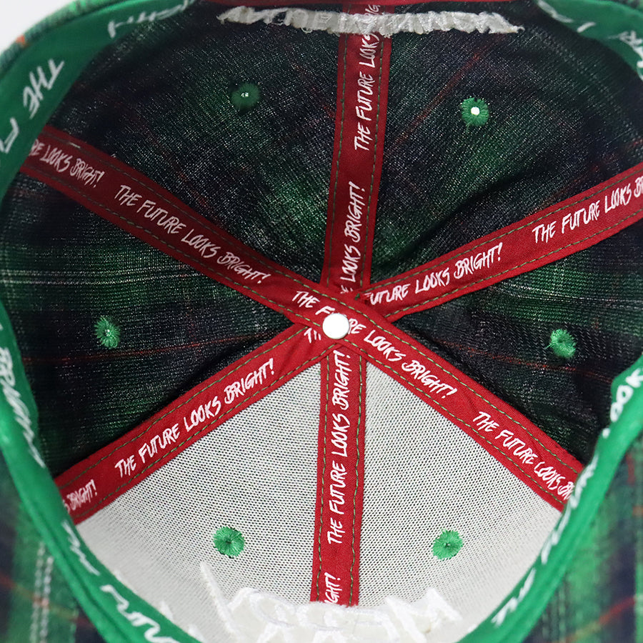 **Limited Edition** 1 of 250 Merry Christmas Green Flannel Plaid Snapback Hat