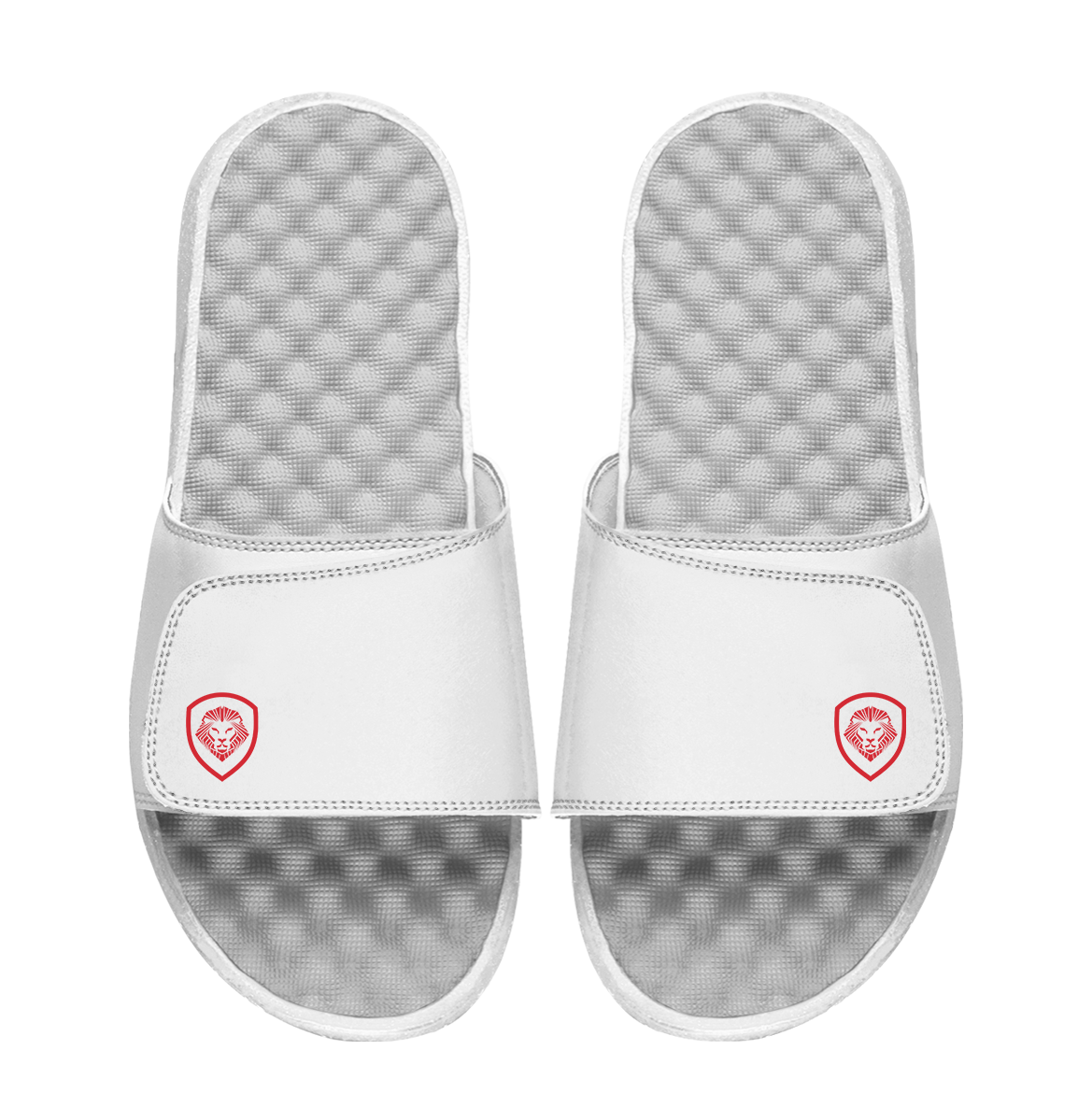 Team USA Future Looks Bright Sleek White and Red Comfort Slides