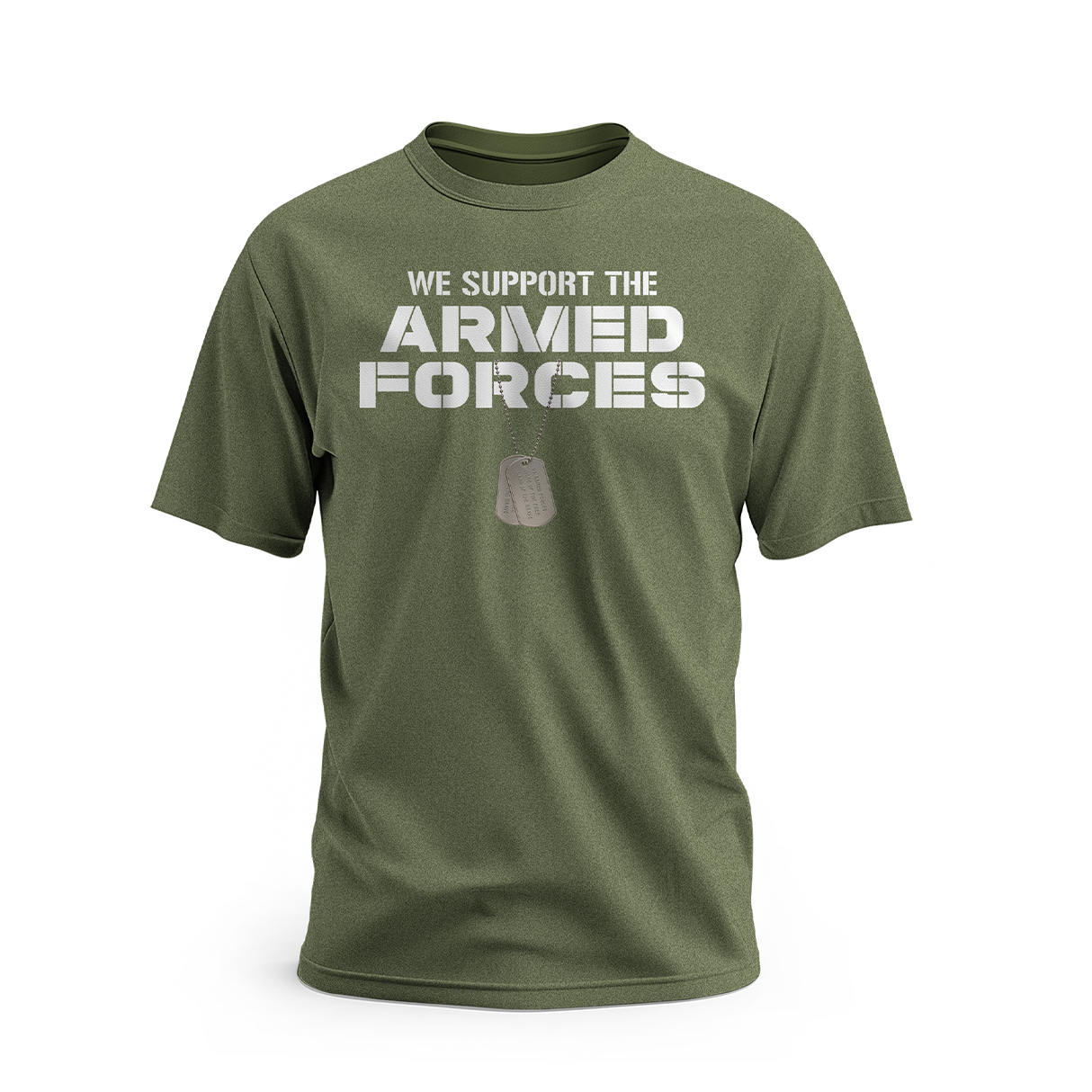 Army Green Armed Forces Short Sleeve T-Shirt