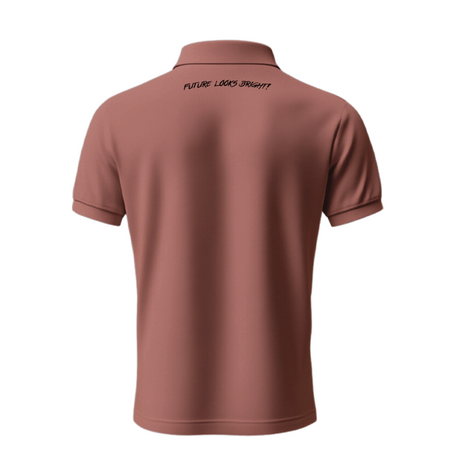 Future Looks Bright Lion Shield Premium Red Polo Shirt