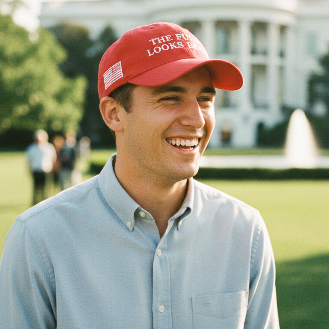 The Future Looks Bright Red Election Snapback hat