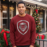 Valuetainment Maroon Raised Print Performance Crewneck Sweatshirt