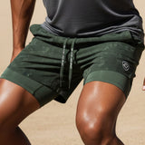 Men's Valuetainment Olive Green Premium Performance Compression Shorts