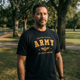Future Looks Bright US Army Black Short Sleeve T-Shirt