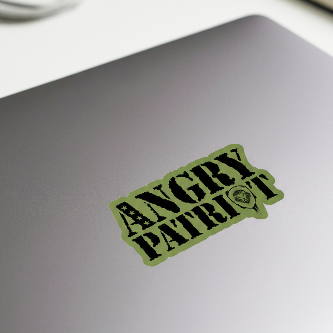 Angry Patriot by Valuetainment Sticker (2"x6")