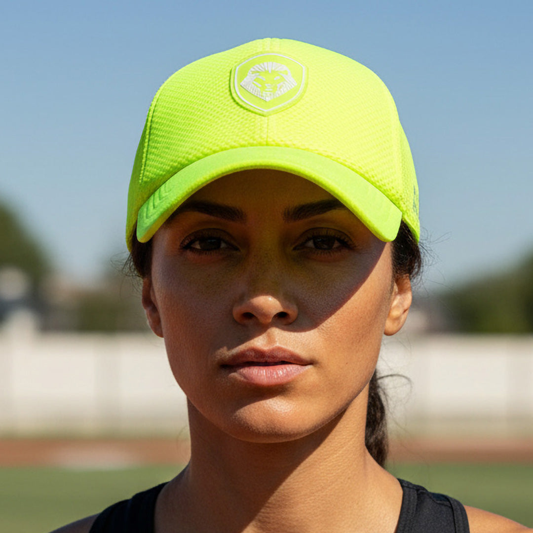 VT Shield Future Looks Bright Neon Yellow Velcro Performance Hat