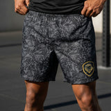 Men's Lion Shield Charcoal Grey Performance Shorts