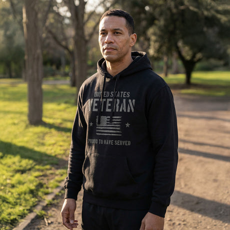 US Veteran Black Hoodie