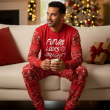 Future Looks Bright Christmas Pajamas Top & Bottom Set - Unisex