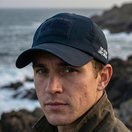 Future Looks Bright Navy Patch Snapback Hat