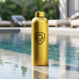 Lion Shield Metallic Gold Stainless Steel 25 oz. Water Bottle