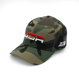 USA Retro Future Looks Bright Camo Snapback Hat