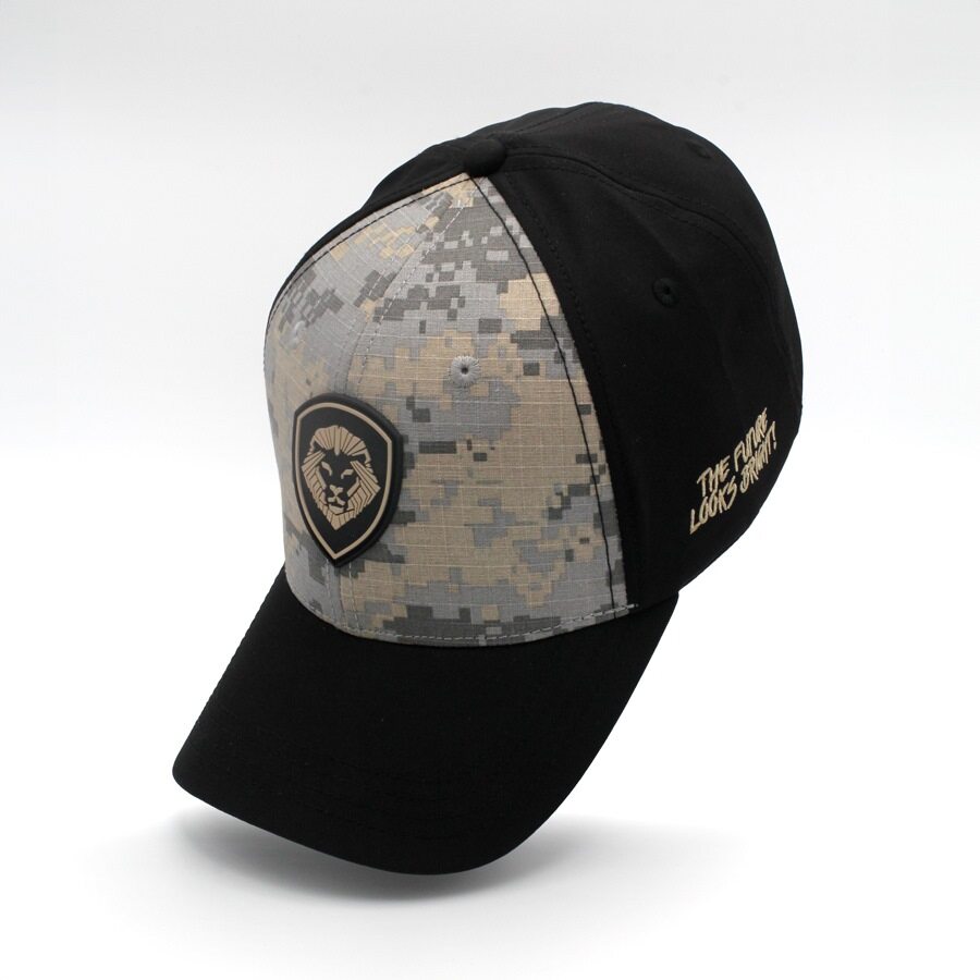 VT Shield Logo Future Looks Bright Grey Digital Camo Snapback Hat