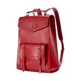 Women's Future Looks Bright Cherry Red Leather Premium Backpack