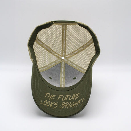 Valuetainment American Flag Army Green Mesh Snapback hat