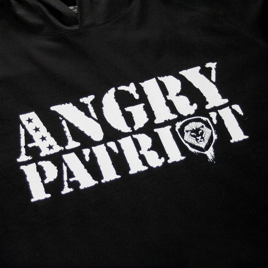 Angry Patriot Black Long Sleeve Lightweight Hoodie