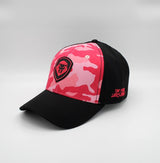 VT Shield Logo Future Looks Bright Red & Pink Camo Snapback Hat