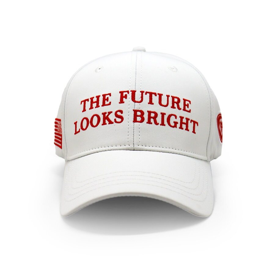 The Future Looks Bright White Election Snapback hat