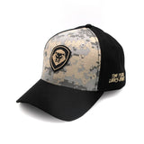 VT Shield Logo Future Looks Bright Grey Digital Camo Snapback Hat