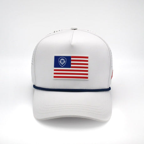 VT Flag Patch White Future Looks Bright Performance Snapback Hat