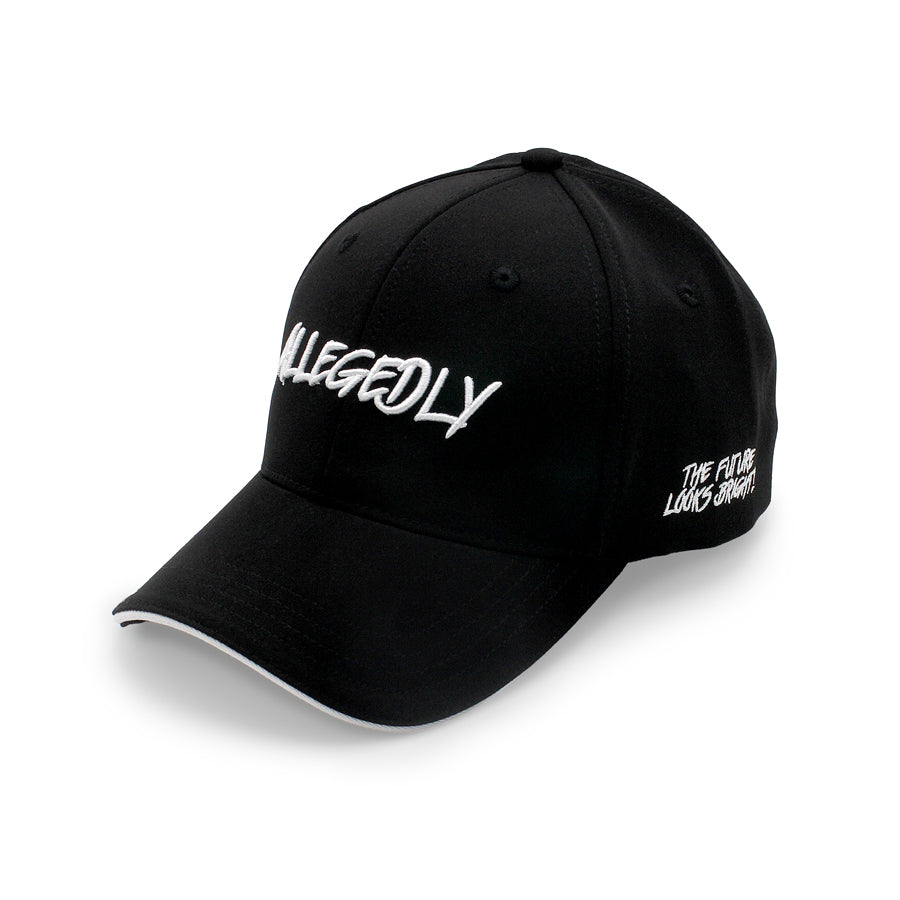 Allegedly Black & White Future Looks Bright Snapback Hat