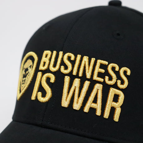 Business is War Gold and Black Snapback Hat