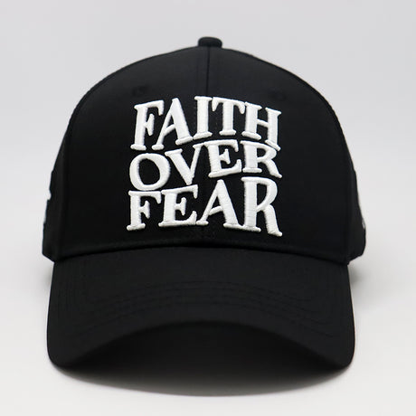 Faith over Fear Hebrews 11:1 Black & White Snapback Hat