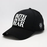Faith over Fear Hebrews 11:1 Black & White Snapback Hat