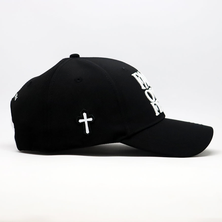 Faith over Fear Hebrews 11:1 Black & White Snapback Hat