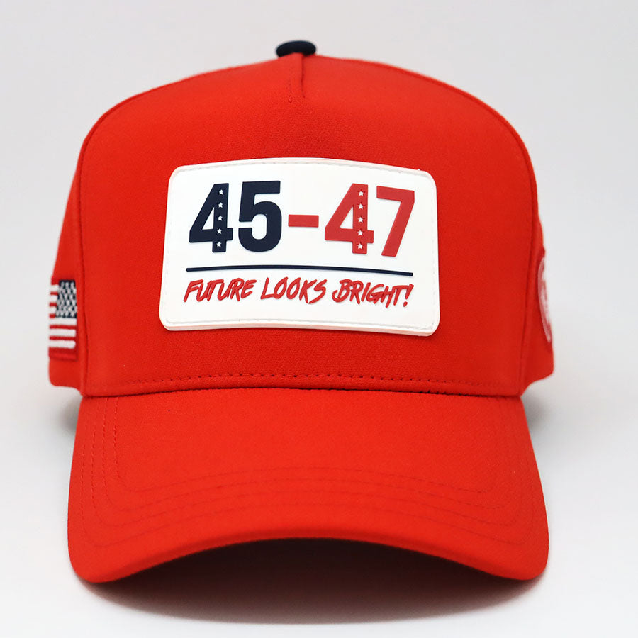 Future Looks Bright 45-47 Inauguration Red Snapback hat