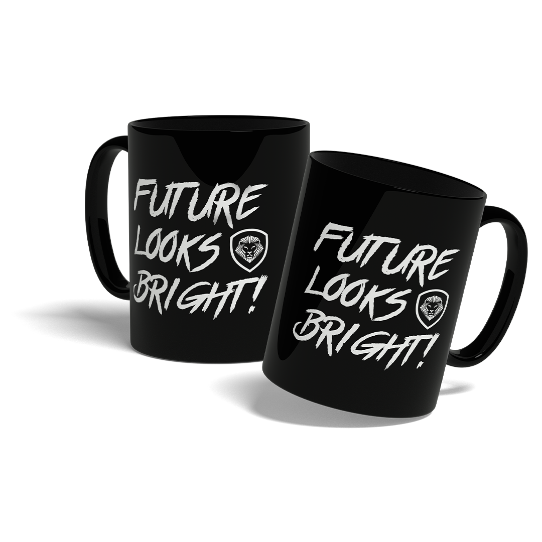 Future Looks Bright Valuetainment Black & White mug