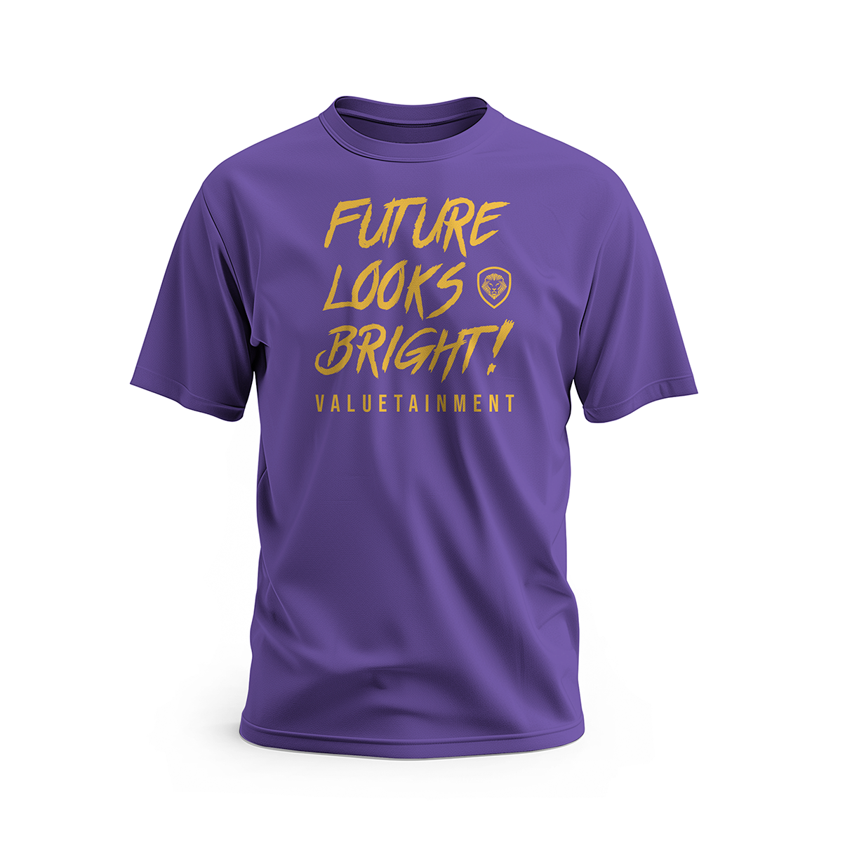 Future Looks Bright Purple Short Sleeve T-Shirt