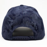 VT Shield Logo Future Looks Bright Blue Camo Textured Snapback Hat