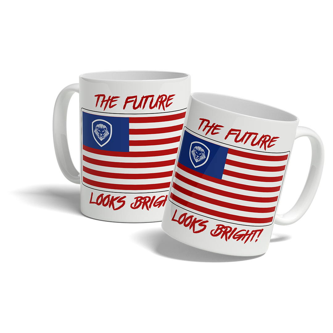 Future Looks Bright VT Americana Flag Mug