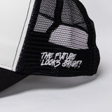 The Future Looks Bright Trucker Hat - Black & White