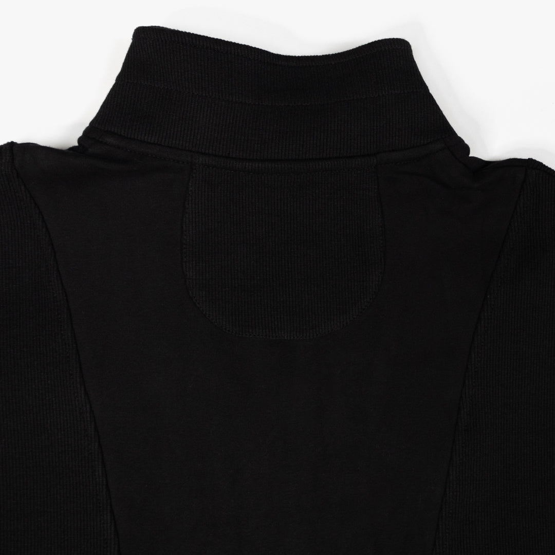 Women's Black Comfy Sweater 1/2 Zip Up